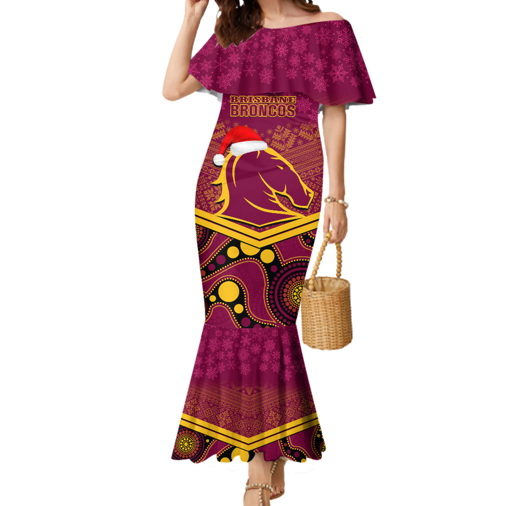 custom-brisbane-broncos-rugby-christmas-mermaid-dress-merry-xmas-2023-mix-aboriginal-art