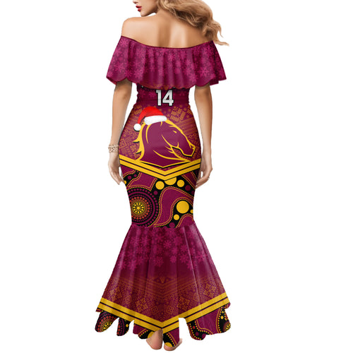 custom-brisbane-broncos-rugby-christmas-mermaid-dress-merry-xmas-2023-mix-aboriginal-art
