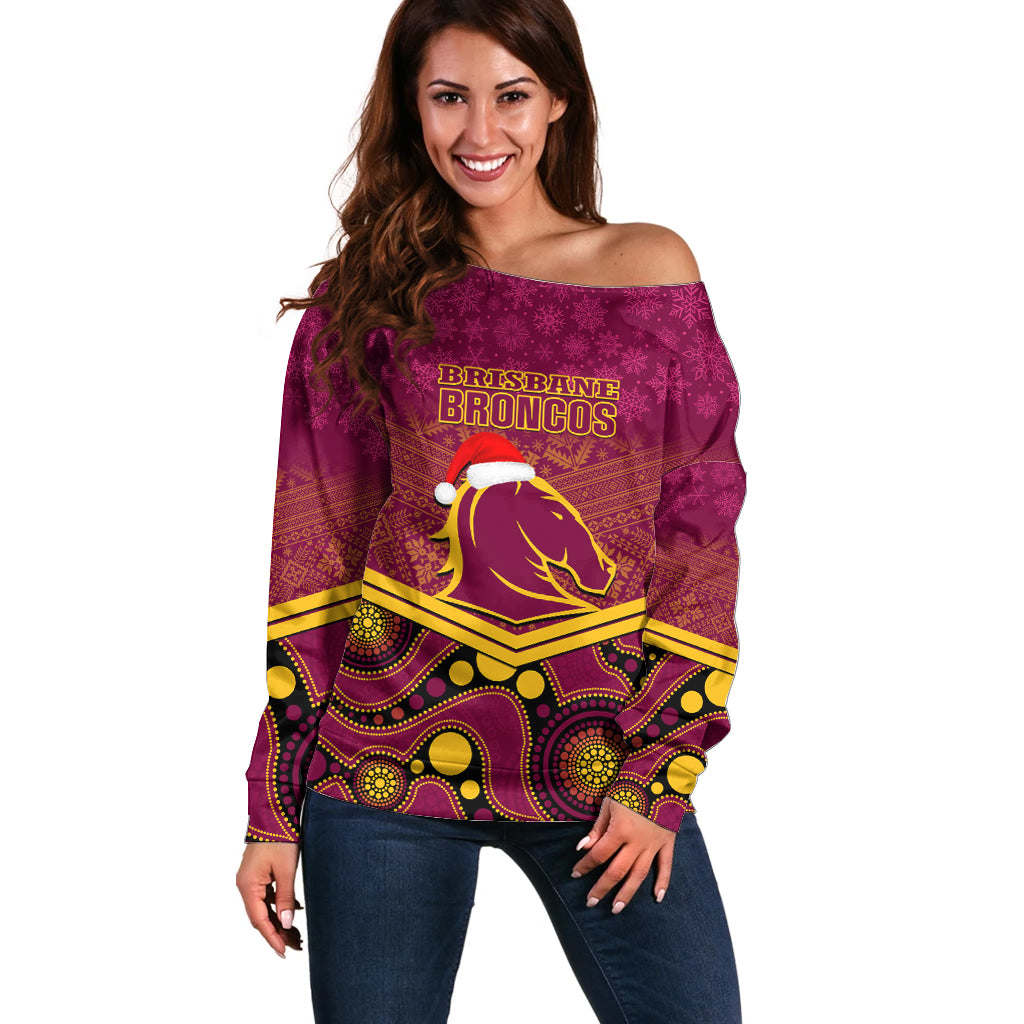 custom-brisbane-broncos-rugby-christmas-off-shoulder-sweater-merry-xmas-2023-mix-aboriginal-art