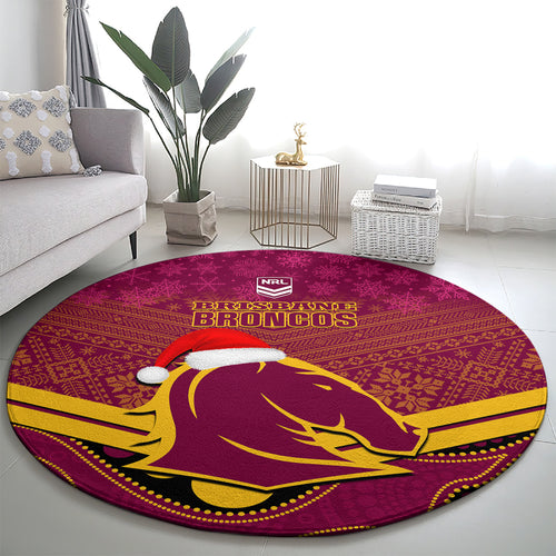 custom-brisbane-broncos-rugby-christmas-round-carpet-merry-xmas-2023-mix-aboriginal-art
