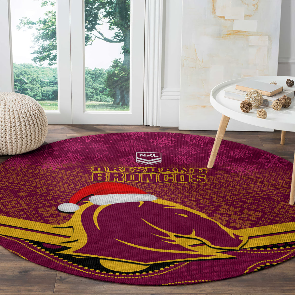 custom-brisbane-broncos-rugby-christmas-round-carpet-merry-xmas-2023-mix-aboriginal-art