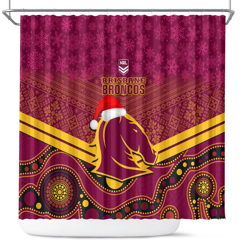 custom-brisbane-broncos-rugby-christmas-shower-curtain-merry-xmas-2023-mix-aboriginal-art