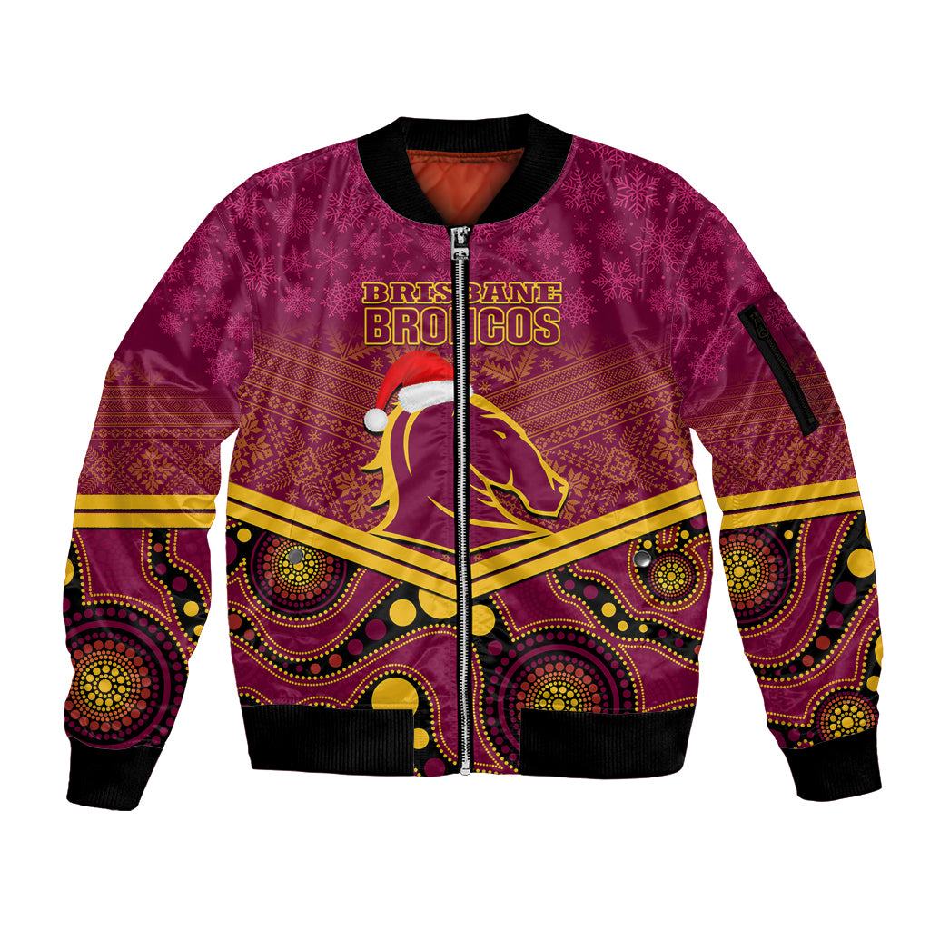 custom-brisbane-broncos-rugby-christmas-sleeve-zip-bomber-jacket-merry-xmas-2023-mix-aboriginal-art