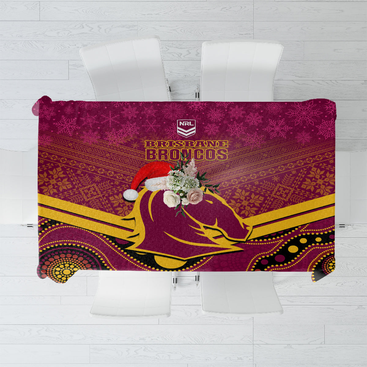custom-brisbane-broncos-rugby-christmas-tablecloth-merry-xmas-2023-mix-aboriginal-art