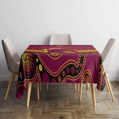 custom-brisbane-broncos-rugby-christmas-tablecloth-merry-xmas-2023-mix-aboriginal-art
