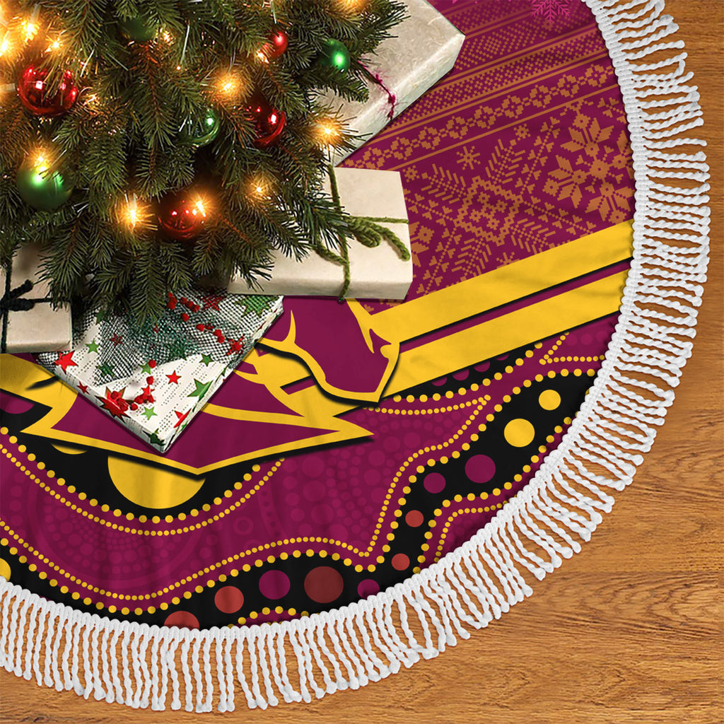 brisbane-broncos-rugby-christmas-tree-skirt-merry-xmas-2023-mix-aboriginal-art