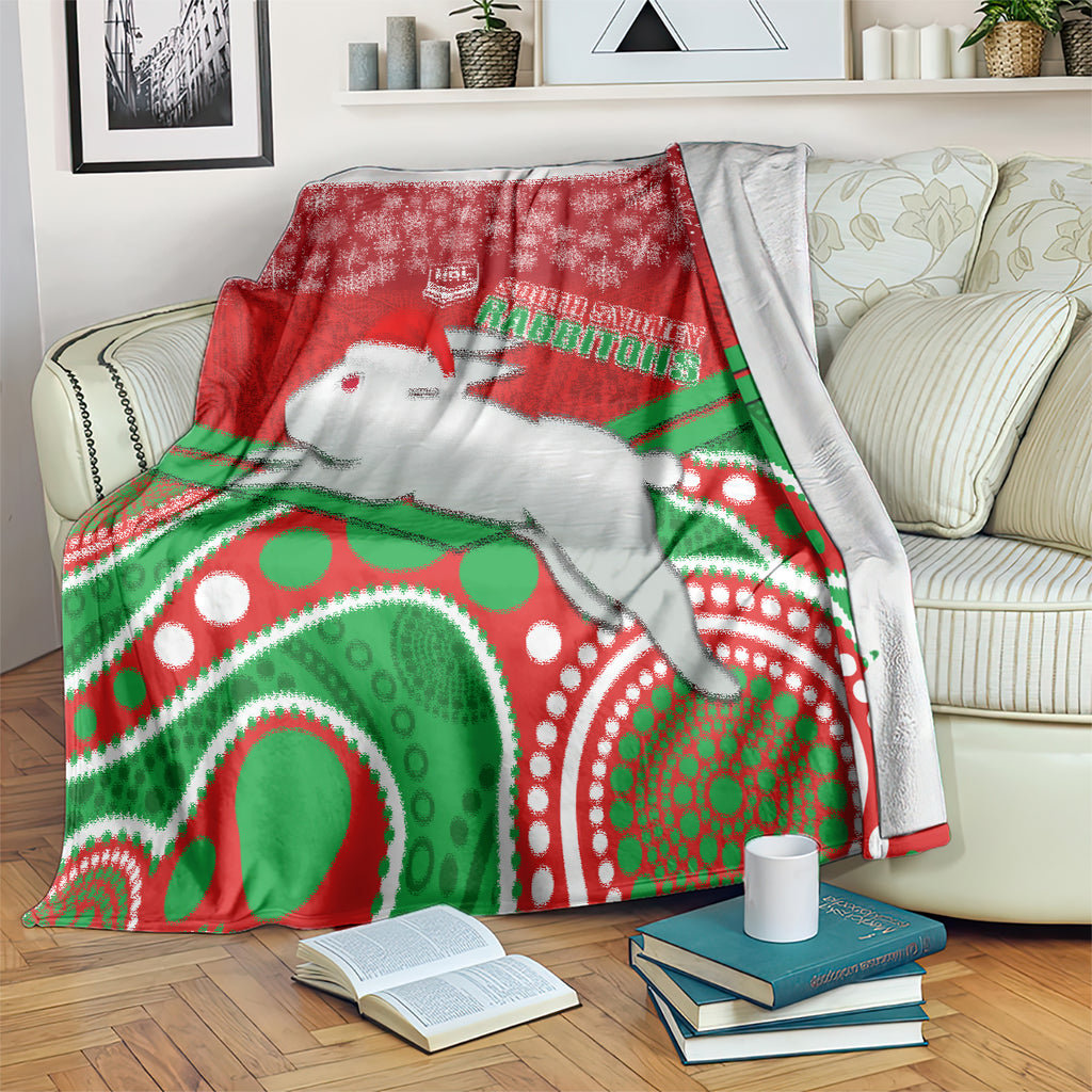 custom-rabbitohs-rugby-christmas-blanket-merry-xmas-2023-mix-aboriginal-art