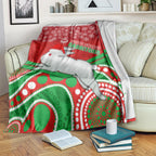 custom-rabbitohs-rugby-christmas-blanket-merry-xmas-2023-mix-aboriginal-art