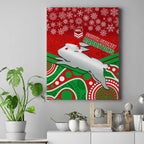 custom-rabbitohs-rugby-christmas-canvas-wall-art-merry-xmas-2023-mix-aboriginal-art