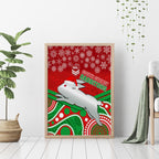 custom-rabbitohs-rugby-christmas-canvas-wall-art-merry-xmas-2023-mix-aboriginal-art