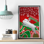 custom-rabbitohs-rugby-christmas-canvas-wall-art-merry-xmas-2023-mix-aboriginal-art