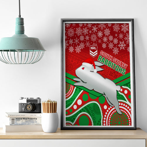 custom-rabbitohs-rugby-christmas-canvas-wall-art-merry-xmas-2023-mix-aboriginal-art