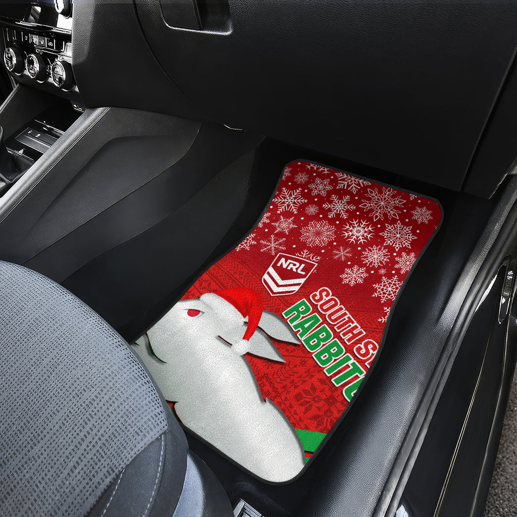 custom-rabbitohs-rugby-christmas-car-mats-merry-xmas-2023-mix-aboriginal-art