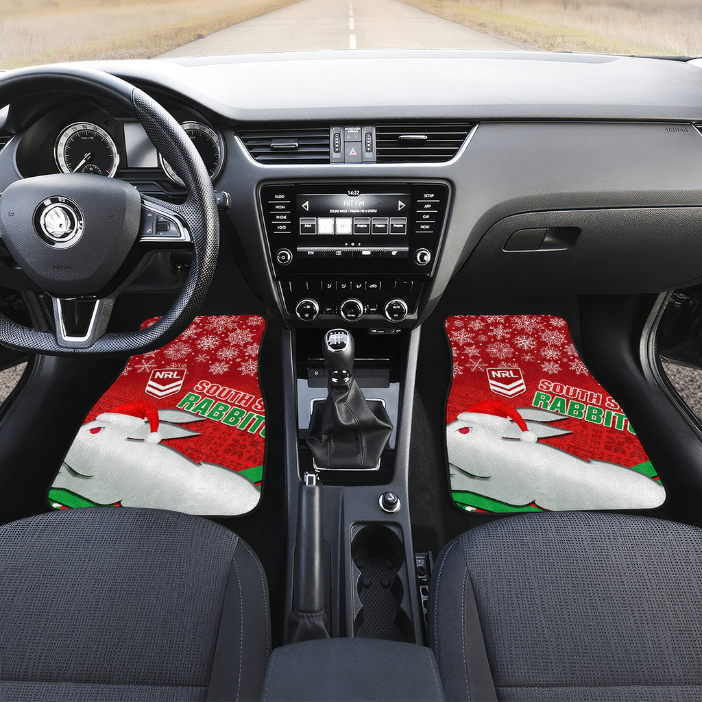 custom-rabbitohs-rugby-christmas-car-mats-merry-xmas-2023-mix-aboriginal-art