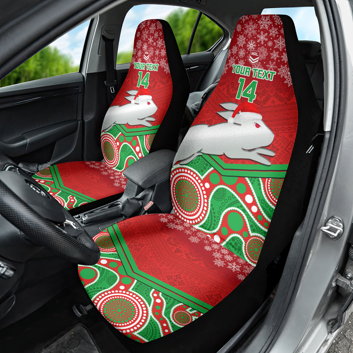 custom-rabbitohs-rugby-christmas-car-seat-cover-merry-xmas-2023-mix-aboriginal-art