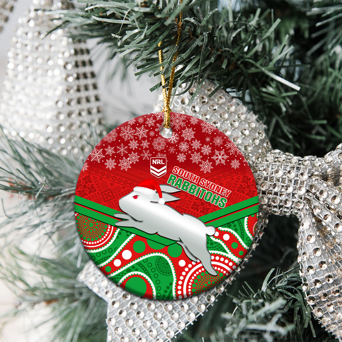 rabbitohs-rugby-christmas-ceramic-ornament-merry-xmas-2023-mix-aboriginal-art
