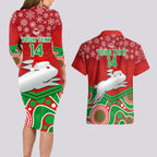 custom-rabbitohs-rugby-christmas-couples-matching-long-sleeve-bodycon-dress-and-hawaiian-shirt-merry-xmas-2023-mix-aboriginal-art