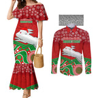 custom-rabbitohs-rugby-christmas-couples-matching-mermaid-dress-and-long-sleeve-button-shirt-merry-xmas-2023-mix-aboriginal-art
