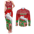 custom-rabbitohs-rugby-christmas-couples-matching-tank-maxi-dress-and-long-sleeve-button-shirt-merry-xmas-2023-mix-aboriginal-art