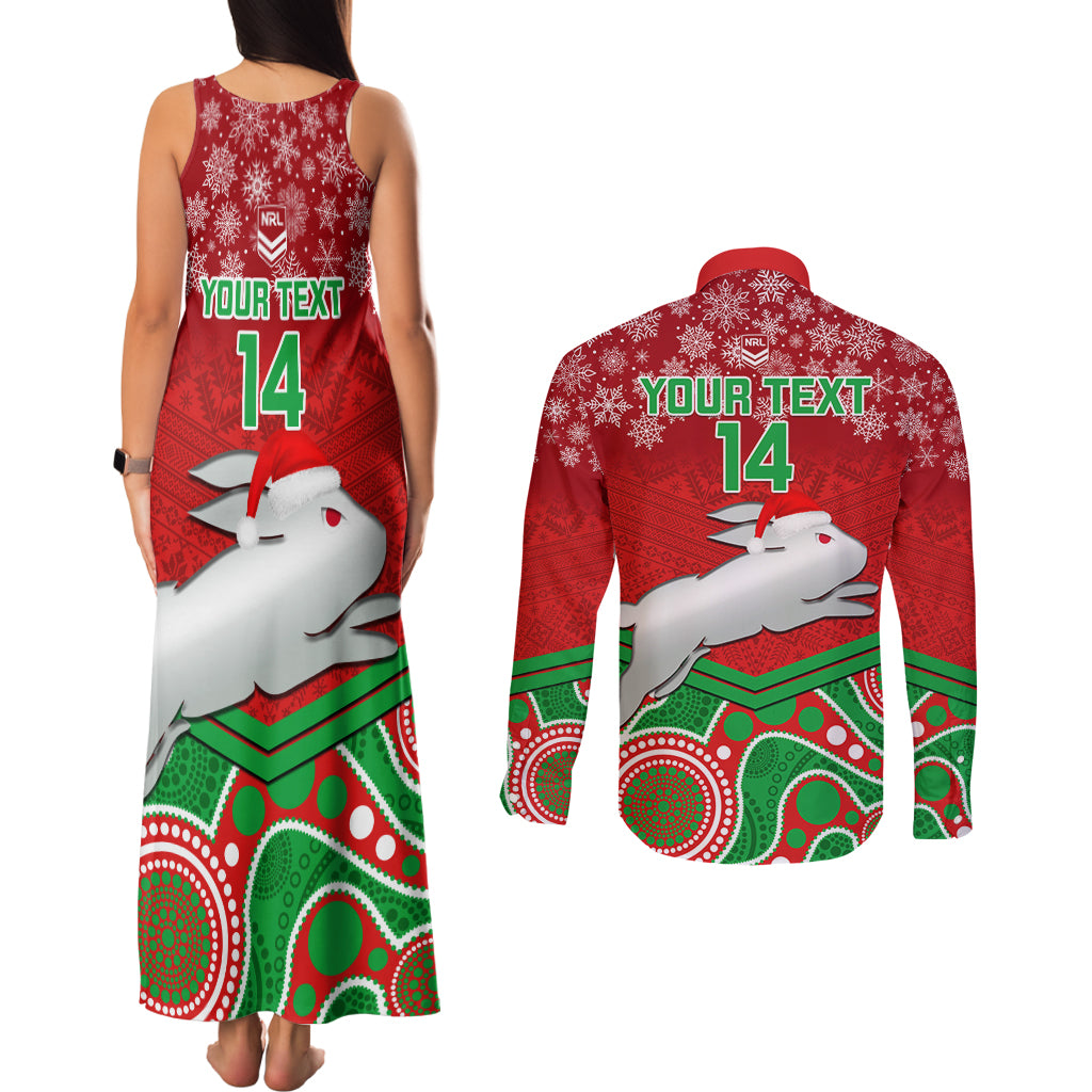 custom-rabbitohs-rugby-christmas-couples-matching-tank-maxi-dress-and-long-sleeve-button-shirt-merry-xmas-2023-mix-aboriginal-art
