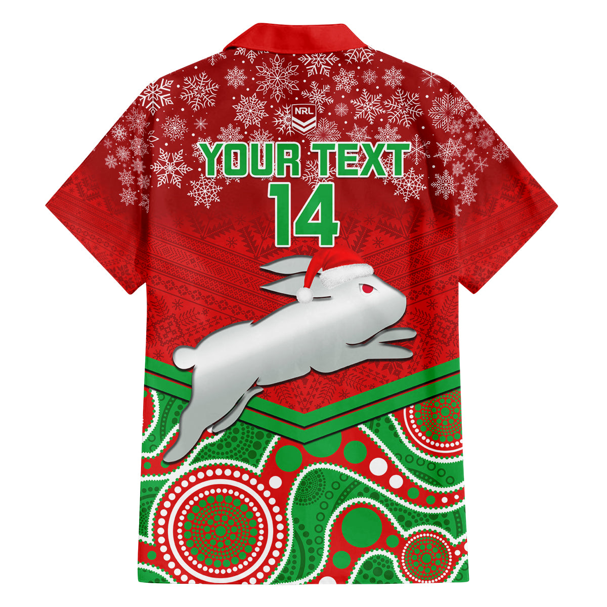 custom-rabbitohs-rugby-christmas-family-matching-off-shoulder-long-sleeve-dress-and-hawaiian-shirt-merry-xmas-2023-mix-aboriginal-art