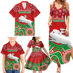 custom-rabbitohs-rugby-christmas-family-matching-summer-maxi-dress-and-hawaiian-shirt-merry-xmas-2023-mix-aboriginal-art
