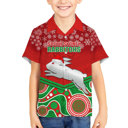 custom-rabbitohs-rugby-christmas-family-matching-tank-maxi-dress-and-hawaiian-shirt-merry-xmas-2023-mix-aboriginal-art