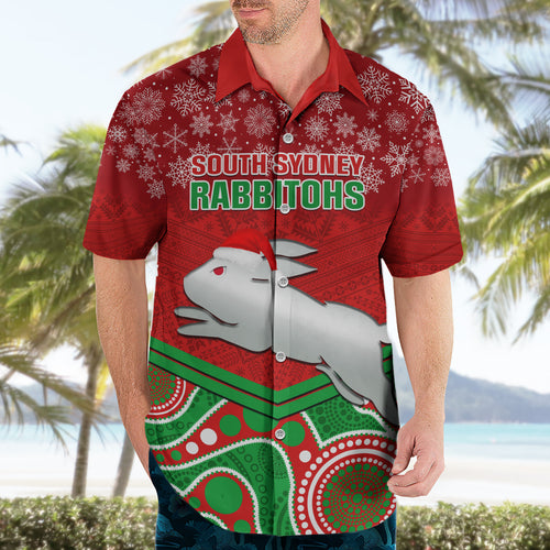custom-rabbitohs-rugby-christmas-hawaiian-shirt-merry-xmas-2023-mix-aboriginal-art