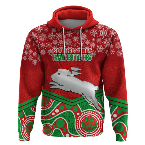 custom-rabbitohs-rugby-christmas-hoodie-merry-xmas-2023-mix-aboriginal-art