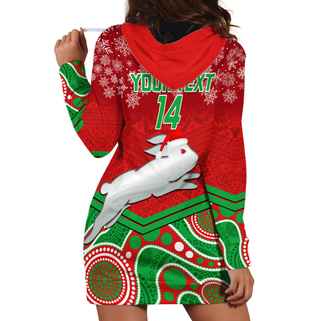 custom-rabbitohs-rugby-christmas-hoodie-dress-merry-xmas-2023-mix-aboriginal-art