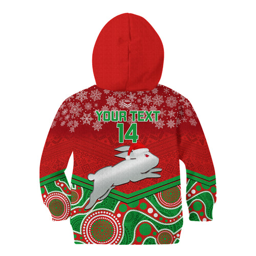 custom-rabbitohs-rugby-christmas-kid-hoodie-merry-xmas-2023-mix-aboriginal-art