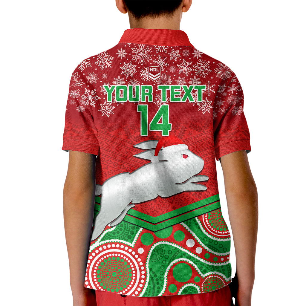custom-rabbitohs-rugby-christmas-kid-polo-shirt-merry-xmas-2023-mix-aboriginal-art