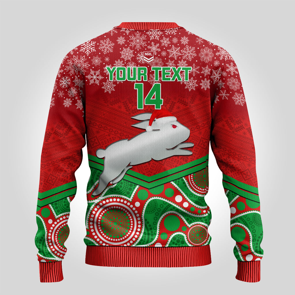custom-rabbitohs-rugby-christmas-ugly-christmas-sweater-merry-xmas-2023-mix-aboriginal-art