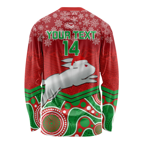 custom-rabbitohs-rugby-christmas-long-sleeve-shirt-merry-xmas-2023-mix-aboriginal-art