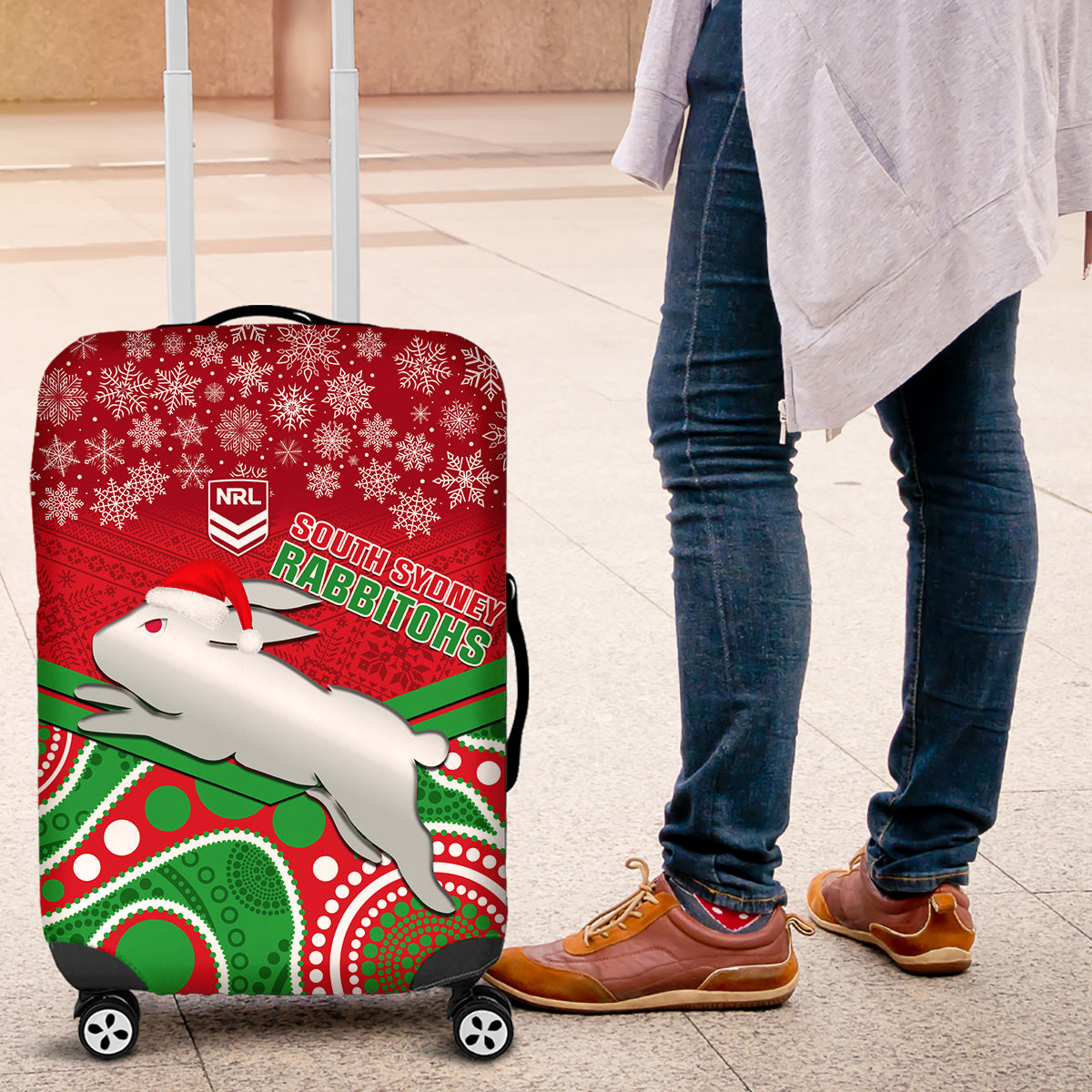 custom-rabbitohs-rugby-christmas-luggage-cover-merry-xmas-2023-mix-aboriginal-art