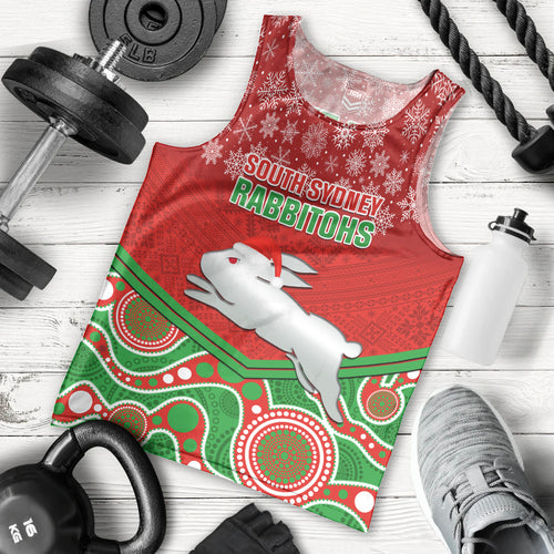 custom-rabbitohs-rugby-christmas-men-tank-top-merry-xmas-2023-mix-aboriginal-art
