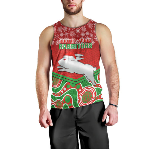custom-rabbitohs-rugby-christmas-men-tank-top-merry-xmas-2023-mix-aboriginal-art