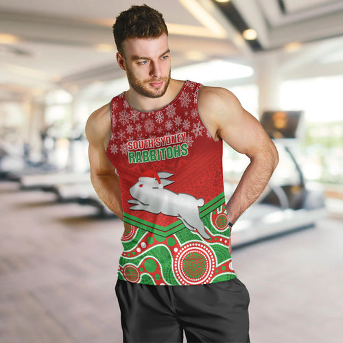 custom-rabbitohs-rugby-christmas-men-tank-top-merry-xmas-2023-mix-aboriginal-art
