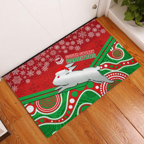 custom-rabbitohs-rugby-christmas-rubber-doormat-merry-xmas-2023-mix-aboriginal-art
