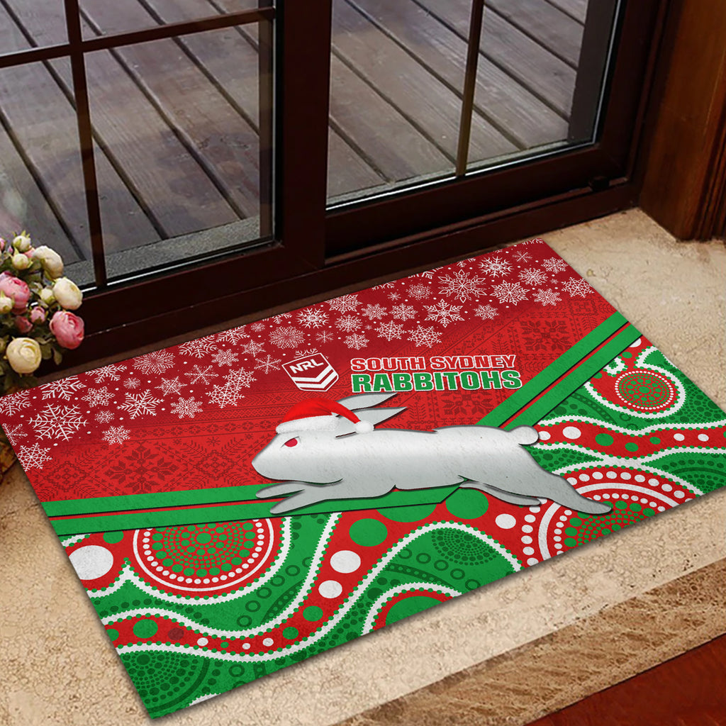 custom-rabbitohs-rugby-christmas-rubber-doormat-merry-xmas-2023-mix-aboriginal-art