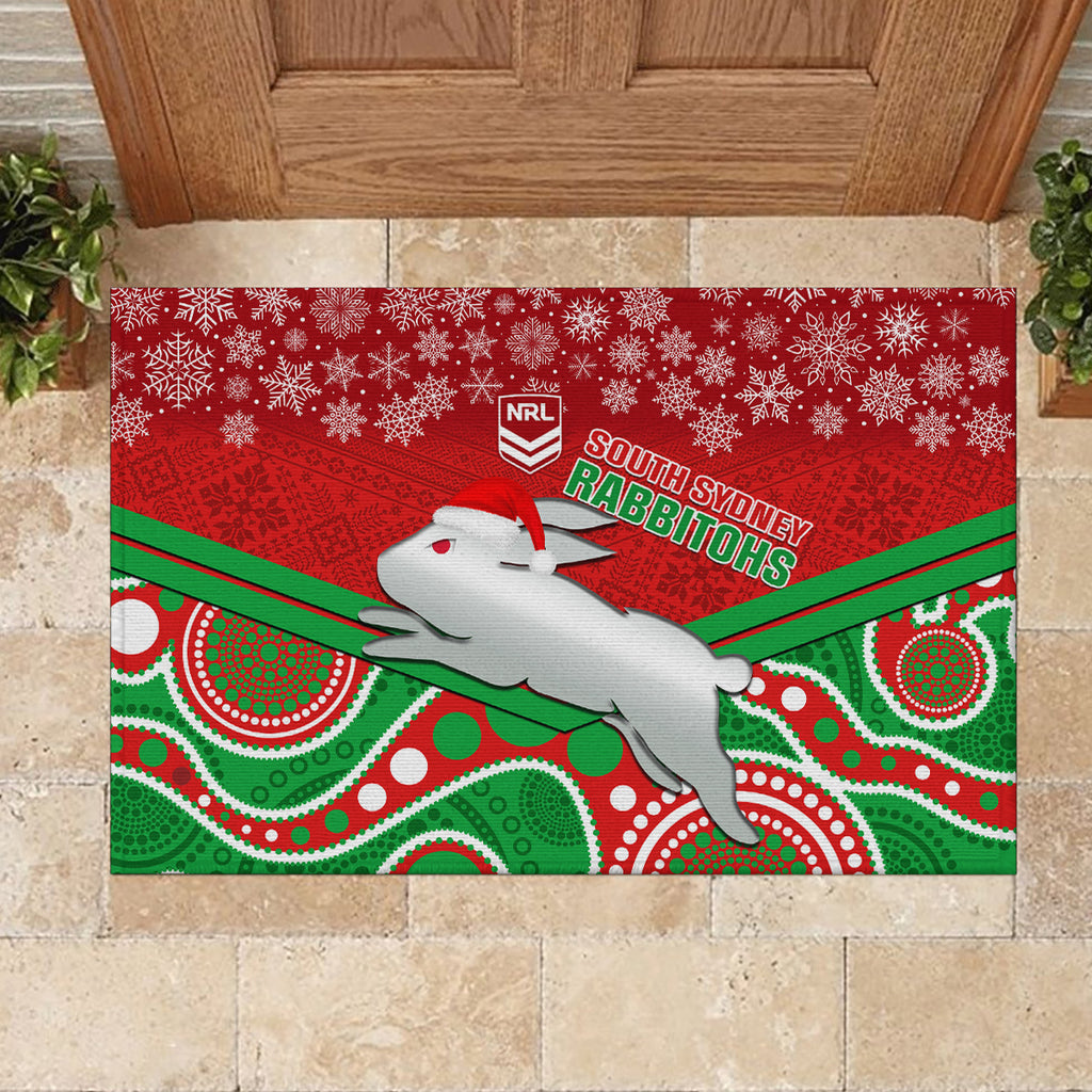 custom-rabbitohs-rugby-christmas-rubber-doormat-merry-xmas-2023-mix-aboriginal-art