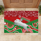 custom-rabbitohs-rugby-christmas-rubber-doormat-merry-xmas-2023-mix-aboriginal-art