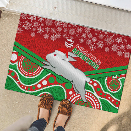 custom-rabbitohs-rugby-christmas-rubber-doormat-merry-xmas-2023-mix-aboriginal-art