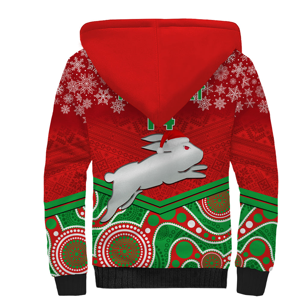 custom-rabbitohs-rugby-christmas-sherpa-hoodie-merry-xmas-2023-mix-aboriginal-art