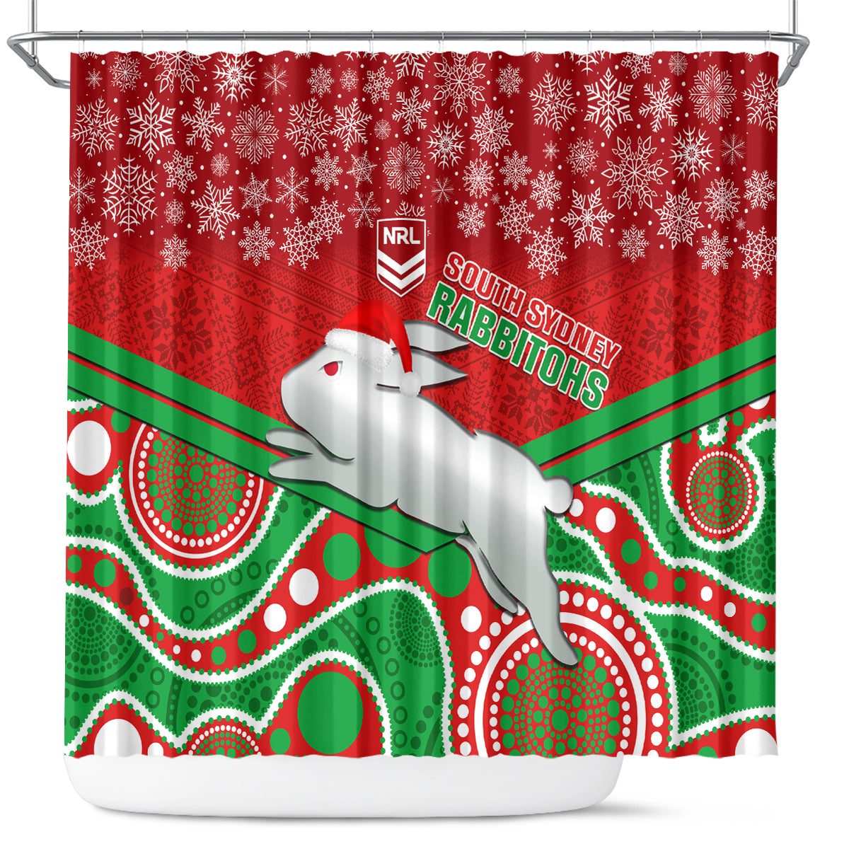custom-rabbitohs-rugby-christmas-shower-curtain-merry-xmas-2023-mix-aboriginal-art