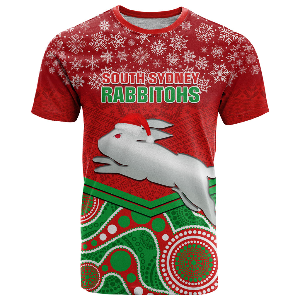 custom-rabbitohs-rugby-christmas-t-shirt-merry-xmas-2023-mix-aboriginal-art