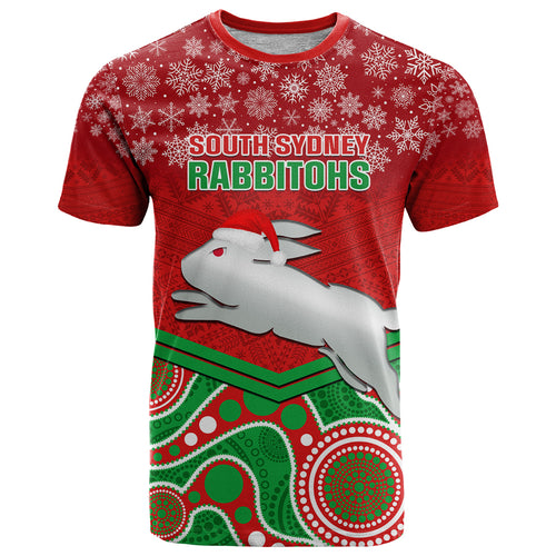 custom-rabbitohs-rugby-christmas-t-shirt-merry-xmas-2023-mix-aboriginal-art