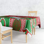 custom-rabbitohs-rugby-christmas-tablecloth-merry-xmas-2023-mix-aboriginal-art