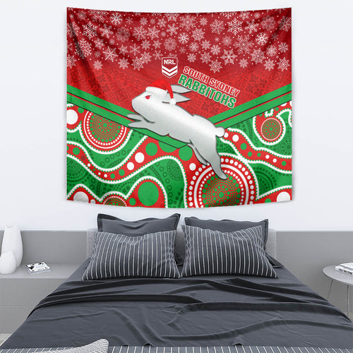 custom-rabbitohs-rugby-christmas-tapestry-merry-xmas-2023-mix-aboriginal-art