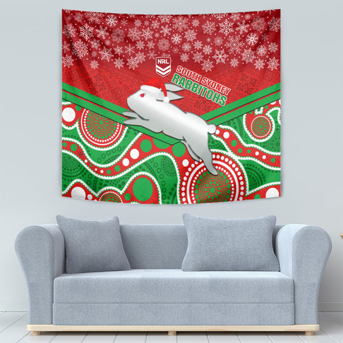 custom-rabbitohs-rugby-christmas-tapestry-merry-xmas-2023-mix-aboriginal-art